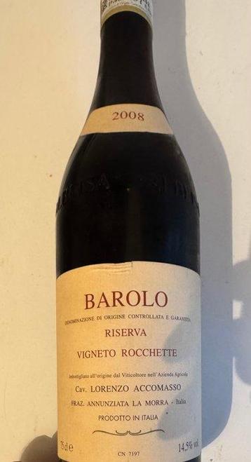 2008 Accomasso Giovanni, Vigneto Rocchette - Barolo Riserva beschikbaar voor biedingen