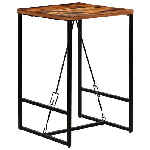 vidaXL Bartafel 70x70x106 cm massief gerecycled hout, Huis en Inrichting, Tafels | Eettafels, Nieuw, Verzenden