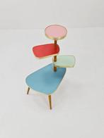 Tafelstandaard - Hout, Messing - Retro bloementafel / Flower