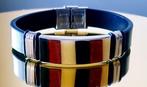 Amber Leren armband met Baltisch amber - Vrouwen, Heren,