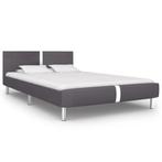 vidaXL Bedframe kunstleer grijs 140x200 cm, Huis en Inrichting, Verzenden, Nieuw