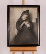 Nicolaas Pieneman (1880-1938) - Portret van een meisje met, Antiek en Kunst