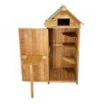 Lendo Online Armoire de Jardin 75x50x180 cm Bois Marron