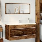 vidaXL Wastafelmeubel Oude Hout 100x38,5x48 cm Geengineerd, Huis en Inrichting, Badkamer | Badkamermeubels, Verzenden, Nieuw