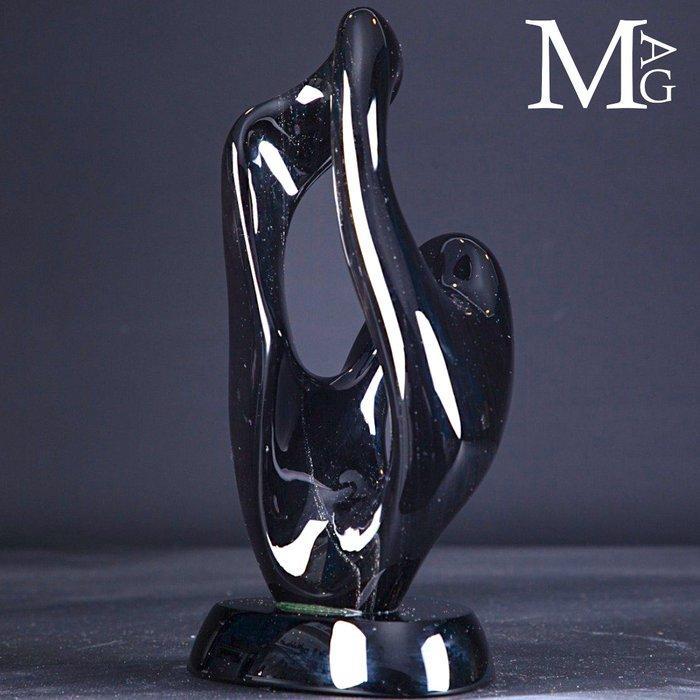 Echt uniek exemplaar - Regenboog Obsidiaan beeldhouwwerk -, Verzamelen, Mineralen en Fossielen