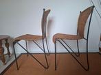 Stoel - Rattan, Smeedijzer - Twee stoelen