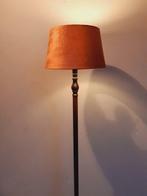 Staande lamp - Metaal - velours kap, Antiek en Kunst