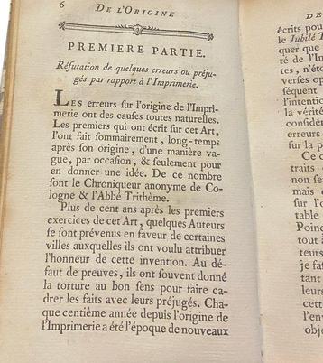 Fournier - De l’origine et des productions de l’imprimerie