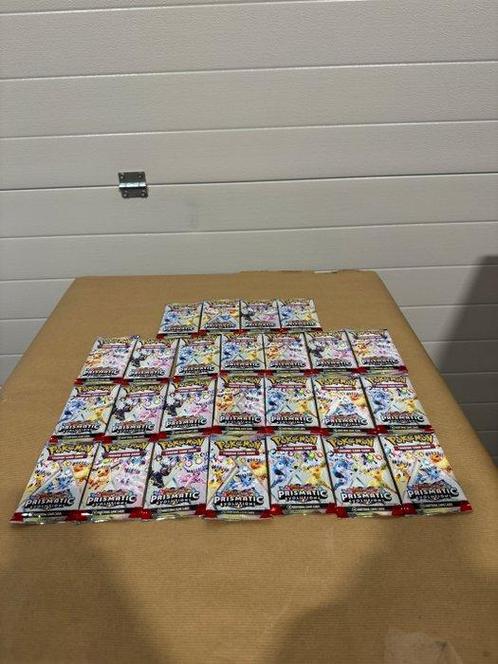 Pokémon - 25 Booster pack - prismatic evolutions, Hobby en Vrije tijd, Verzamelkaartspellen | Pokémon