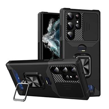 Samsung Galaxy A72 - Card Slot Hoesje met Kickstand en, Télécoms, Verzenden