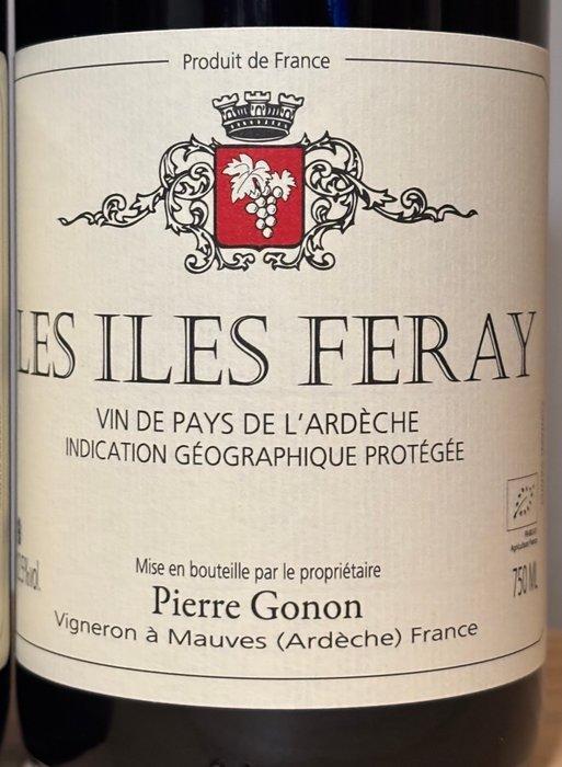 2023 Gonon - Les Îles Feray - Ardeche - 2 Flessen (0.75, Verzamelen, Wijnen