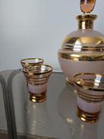 Service de boisson - Verre - Ensemble de liqueurs, verre, Antiek en Kunst