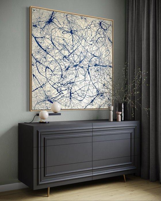 ArtbyNU - Blue Memory, Antiquités & Art, Art | Peinture | Moderne