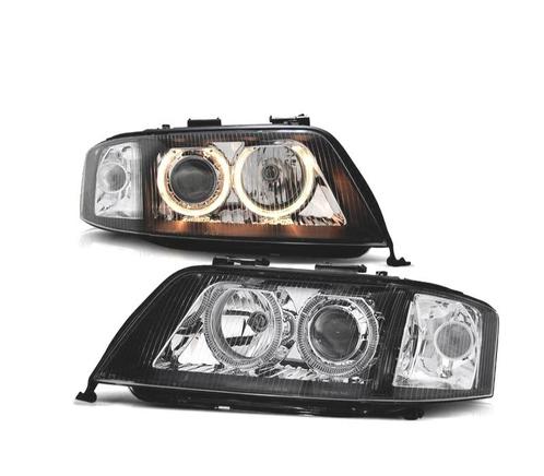 Phares Xénon Pour Audi A6 4B 97-01 Angel Eyes D2S+H7 Noir, Auto-onderdelen, Verlichting, Verzenden