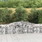 vidaXL Schanskorf gewelfd 400x50x60/80 cm gegalvaniseerd, Tuin en Terras, Verzenden, Nieuw