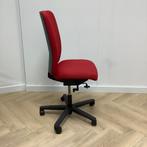 Tweedehands bureaustoel zonder armleuningen, Rode stoffering, Maison & Meubles, Chaises de bureau, Bureaustoel