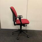 Beta ergo- bureaustoel, rode stoffering - zwarte kruisvoet, Huis en Inrichting, Bureaustoelen, Ergonomisch, Gebruikt, Bureaustoel