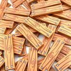 Lego Stenen - 100* Custom 1x4 tile Houten medium nougat, Nieuw