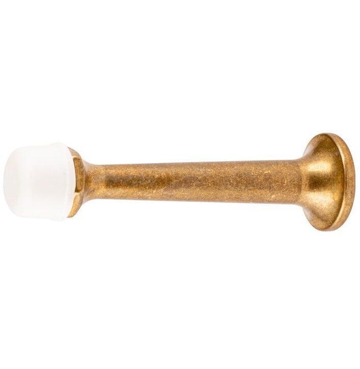 Deurstopper wandmontage 80 mm messing antiek, Doe-het-zelf en Bouw, Hang- en Sluitwerk, Klink of Kruk, Nieuw, Overige materialen