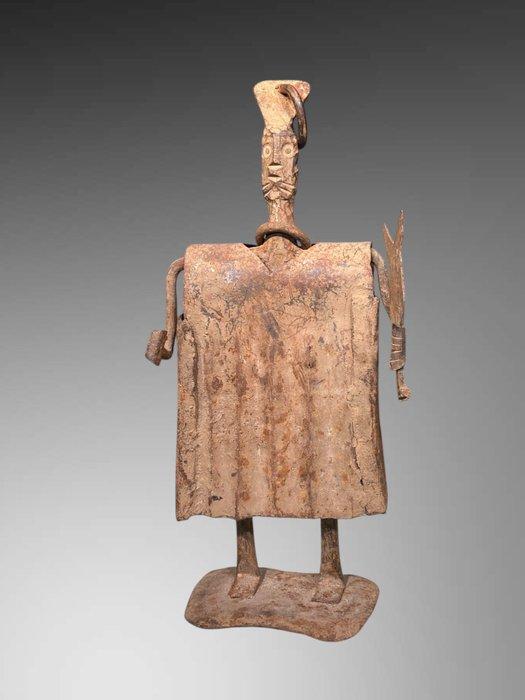 Voorouderfiguur Dogon (33 cm) - beeldje van ijzer Dogon -, Antiek en Kunst, Kunst | Niet-Westerse kunst