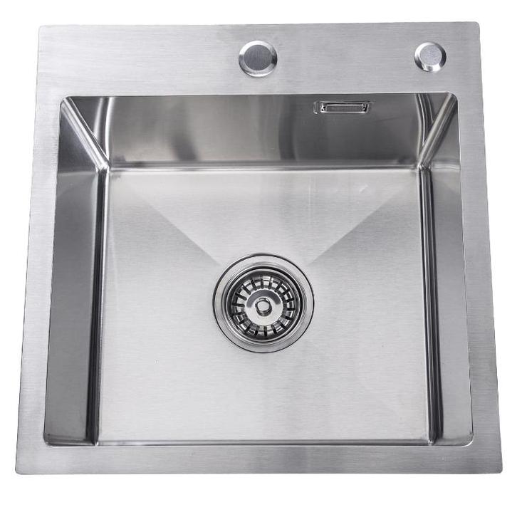 Lendo Online Évier Inox Argent 44×44 Trou de Robinet, Huis en Inrichting, Keuken | Keukenbenodigdheden