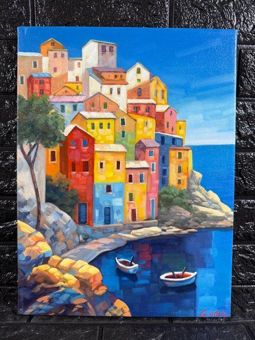 G. Vitale (XX-XXI) - Gemme sul mare, Antiquités & Art, Art | Peinture | Classique