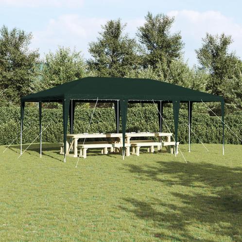vidaXL Feesttent Groen 6x4 m PE, Tuin en Terras, Partytenten, Nieuw, Verzenden