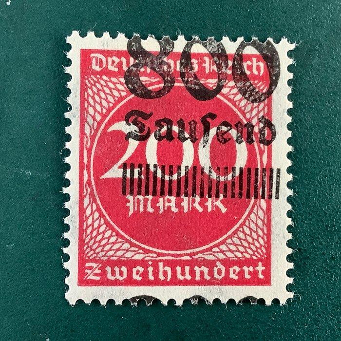 Duitse Rijk 1923 - 800.000 op 200 Mark met sterk verschoven, Postzegels en Munten, Postzegels | Europa | Duitsland