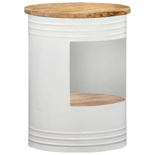 vidaXL Salontafel 43x55 cm massief mangohout, Huis en Inrichting, Tafels | Salontafels, Nieuw, Verzenden