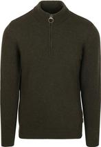 Barbour Half Zip Trui Wol Olive maat Maat 52/54 (L) Heren, Kleding | Heren, Verzenden, Nieuw, Maat 52/54 (L), Barbour