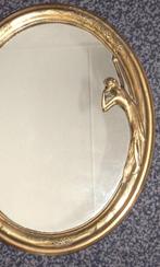Fraaie grote vintage messing Art Nouveau spiegel (XXL) -, Antiek en Kunst