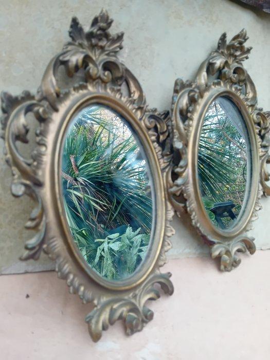 Wandspiegel (2) - Hars - Specchi-stijl victoriaans, Antiek en Kunst, Antiek | Overige Antiek