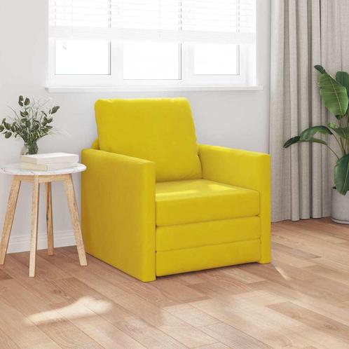 vidaXL Slaapbank met kussen Donkergeel 74 x 77 x 81 cm, Huis en Inrichting, Zetels | Zetels, Nieuw, Verzenden