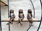 Figurine - Horen zien zwijgen - Bronze, Antiek en Kunst