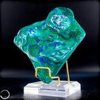 Natuurlijke Azuriet–Chrysocolla–Malachiet Sculptuur – Een, Antiek en Kunst