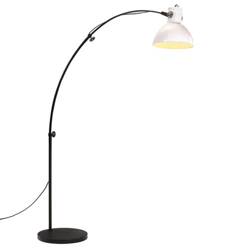 vidaXL Vloerlamp 25 W E27 150 cm wit, Maison & Meubles, Lampes | Autre, Envoi