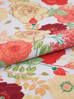 Floraal Explosie -8.00 × 1.40 meter Exclusieve Panama-stof -