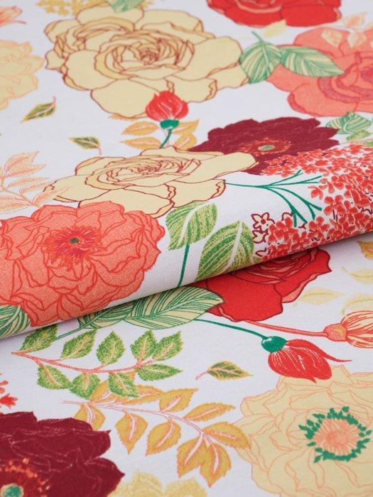 Floraal Explosie -8.00 × 1.40 meter Exclusieve Panama-stof -, Antiquités & Art, Tapis & Textile