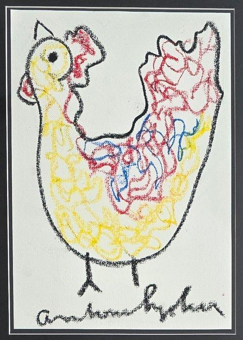 Anton Heyboer (1924-2005) - Kip, Antiek en Kunst, Kunst | Schilderijen | Modern