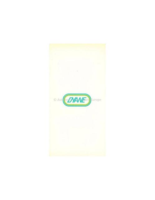1967 CITROEN DYANE BROCHURE DUITS, Boeken, Auto's | Folders en Tijdschriften, Ophalen of Verzenden