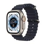 Apple Watch Ultra 49mm LTE Ocean Midnight Titanium met GA..., Telecommunicatie, Ophalen of Verzenden, Gebruikt