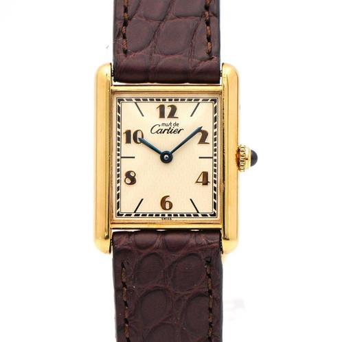 Cartier Tank Vermeil 590005, Handtassen en Accessoires, Horloges | Dames, Verzenden