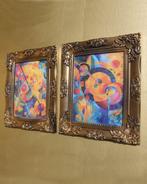 Ksavera - Avantgarde B114 - diptych in gold frame, Huis en Inrichting, Nieuw