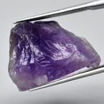 Natural purple Amethyst - 28.57 ct - Rough Gemstone - unheat, Collections, Minéraux & Fossiles, Verzenden