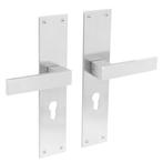 Deurklink Amsterdam met schild 250x55x2mm cilindergat 55m..., Ophalen of Verzenden, Klink of Kruk