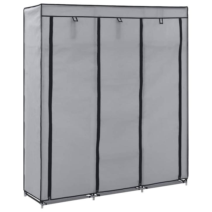 vidaXL Kledingkast met vakken en stangen 150x45x175 cm stof, Maison & Meubles, Armoires | Penderies & Garde-robes, Envoi