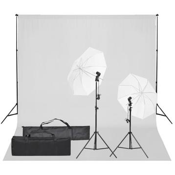 vidaXL Fotostudioset met verlichtingsset en achtergrond, Audio, Tv en Foto, Verzenden, Nieuw