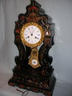 Boulle inleg portaal klok Napoleon III Hout messing zink, Antiek en Kunst