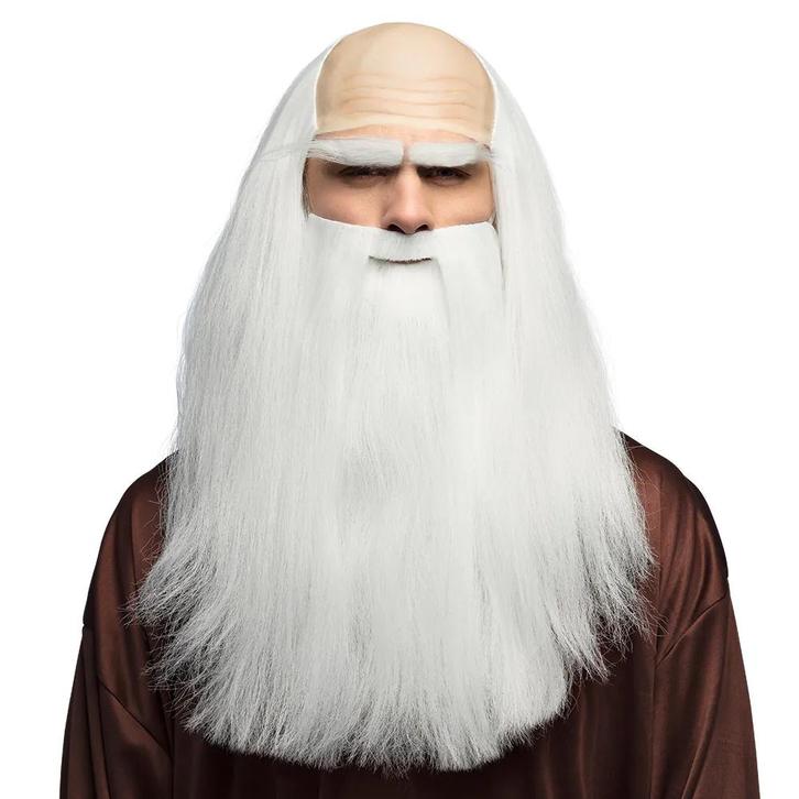 Tovenaar Pruik, Hobby en Vrije tijd, Feestartikelen, Nieuw, Verzenden