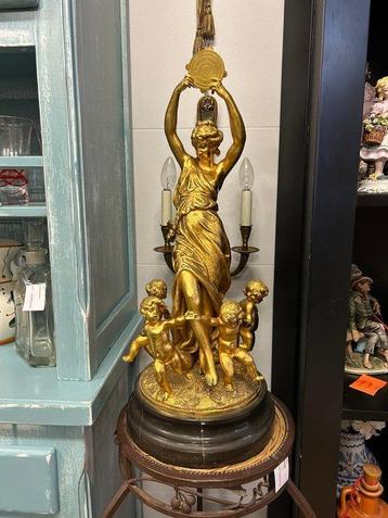sculptuur, Arte Bacchanale - 64 cm - Marmer, Zinklegering beschikbaar voor biedingen
